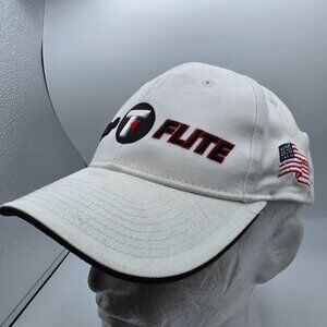 Top Flite Adults White Golf Hat Casual Adjustable Outdoors Lightweight Summer